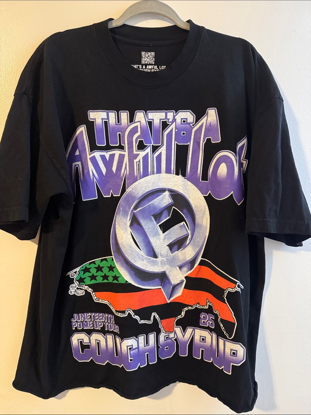 That’s A Awful Lot Men’s Short-Sleeve Graphic Tee - Black with Purple Accent